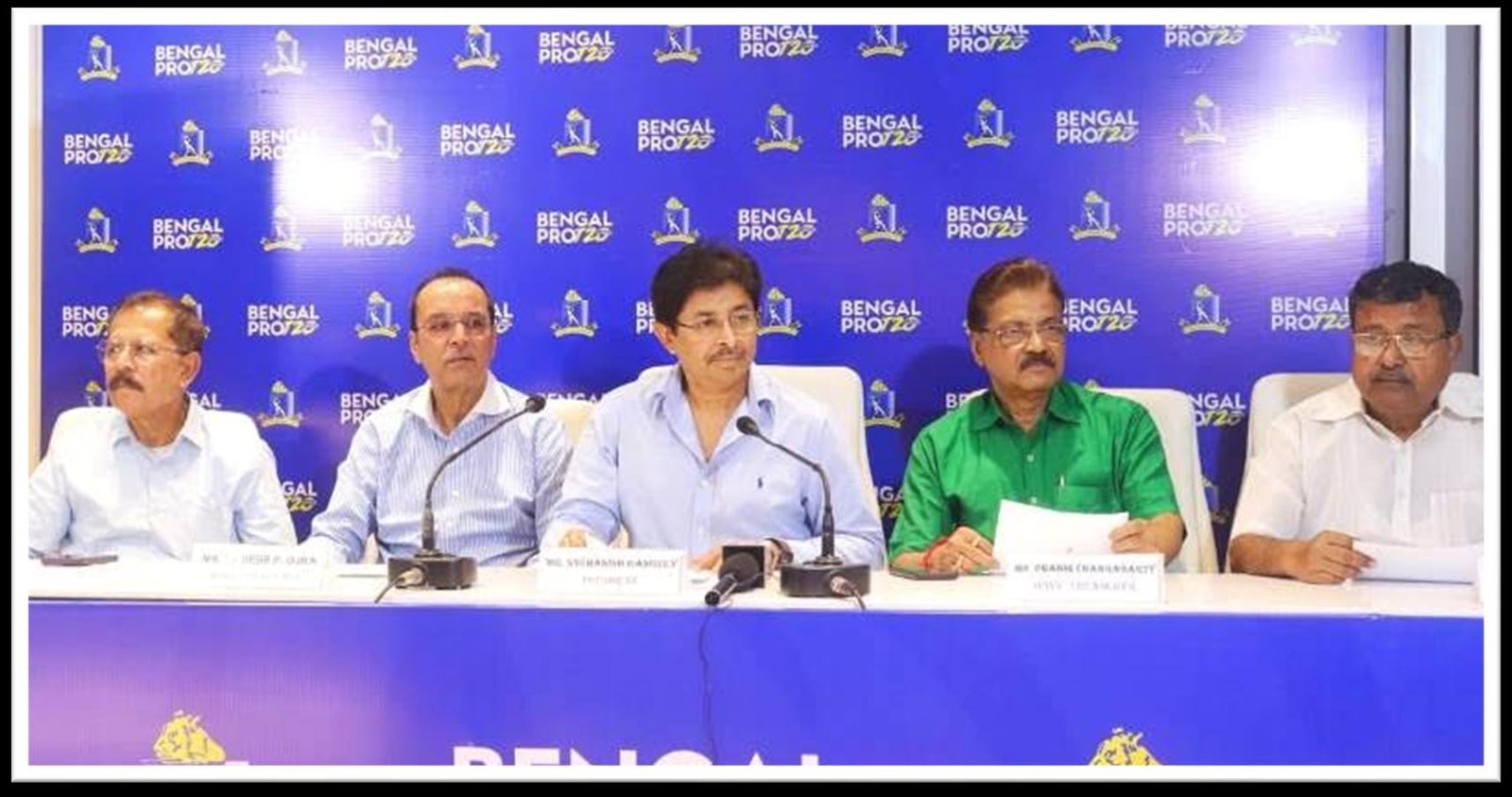 Press conference at the Bengal Pro T20 League
