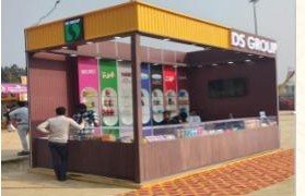 The DS Group stall at the Maha Kumbh 2025
