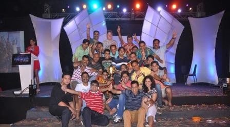 Performers on stage