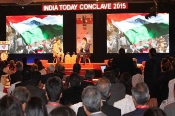The India Today Conclave 2015 stage
