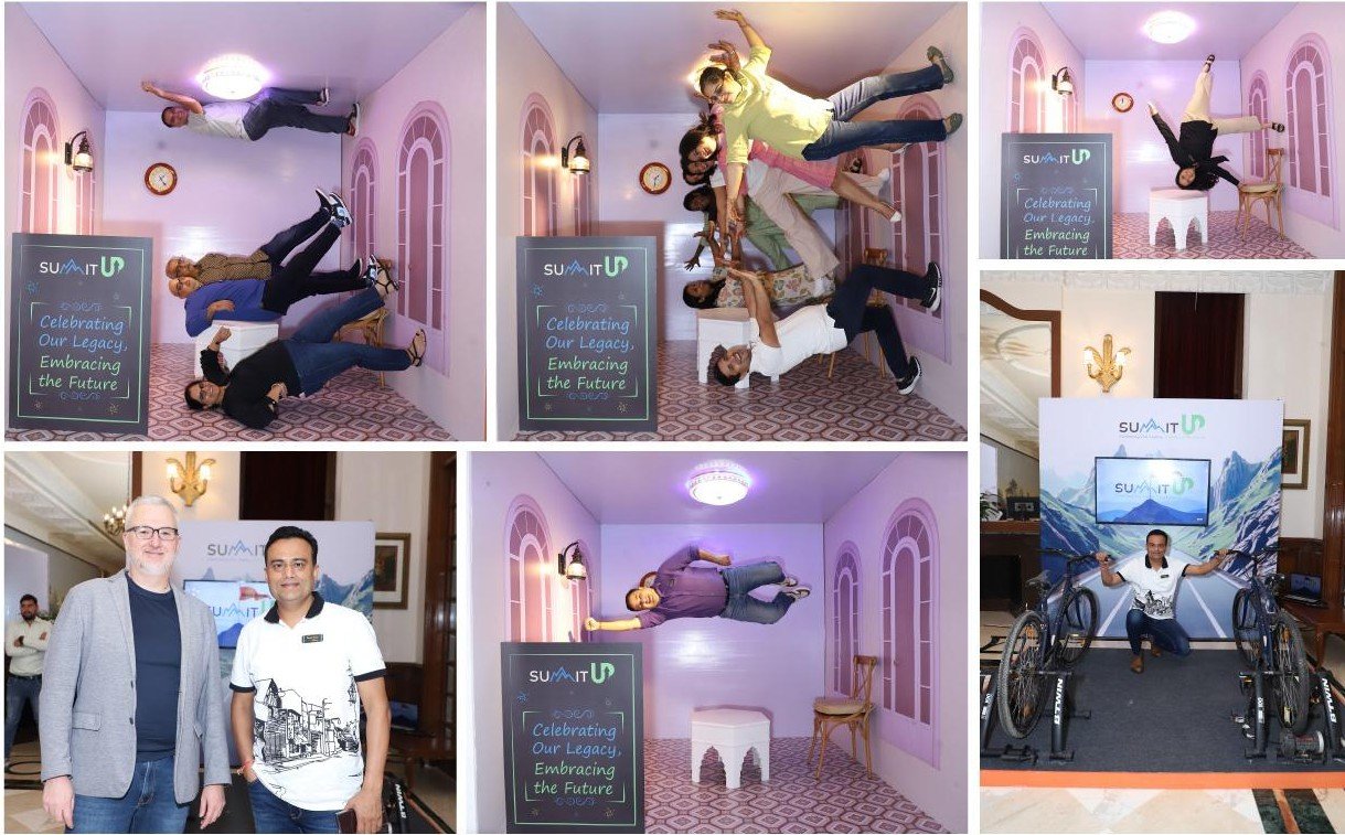 The SummitUp upside-down room at the MetLife Leadership Summit offsite