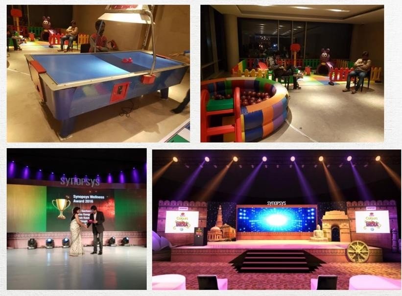 Synopsys Family Day: air hockey, ball pit, awards stage and gala